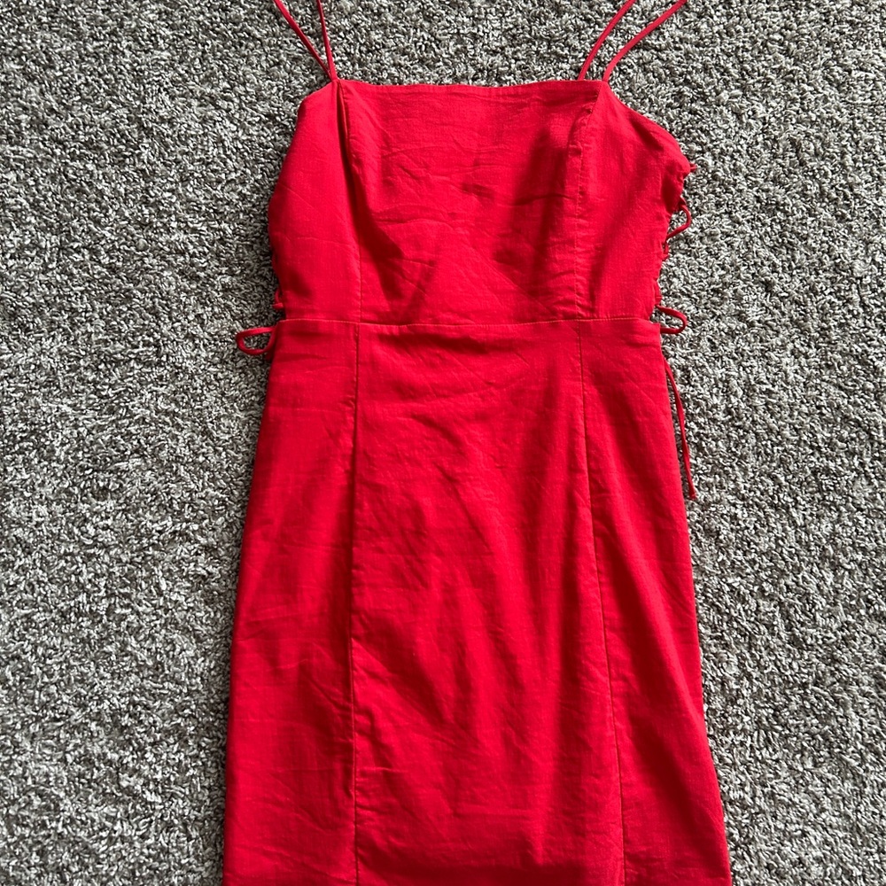 Zara Strapless Red Dress